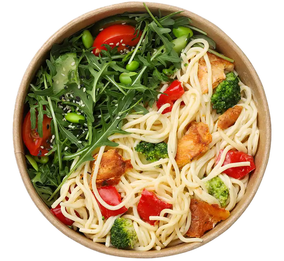 Паста-боул з куркою кебаб