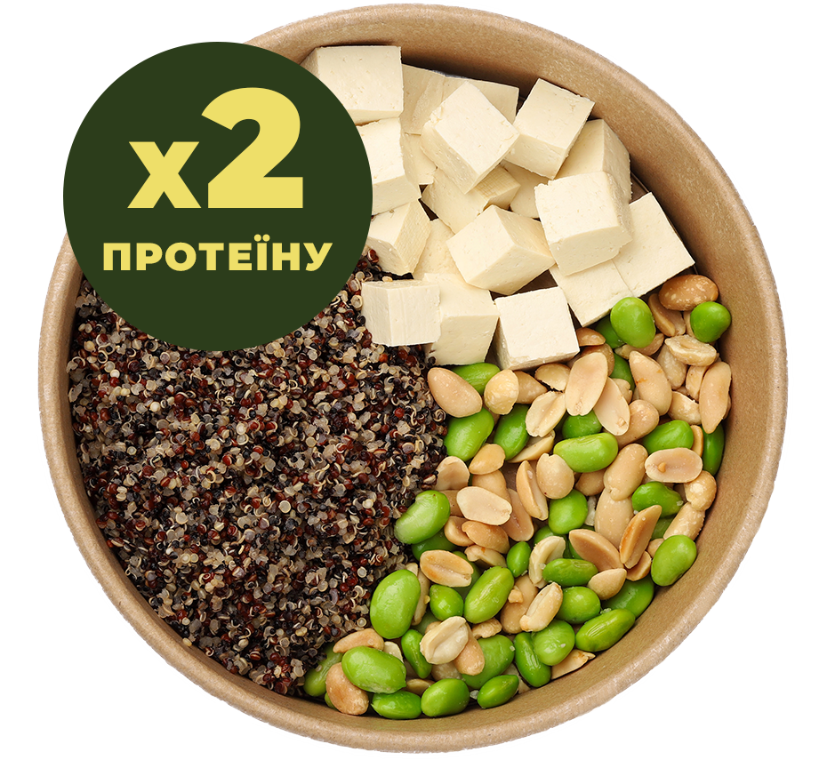 Фітнес боул з тофу