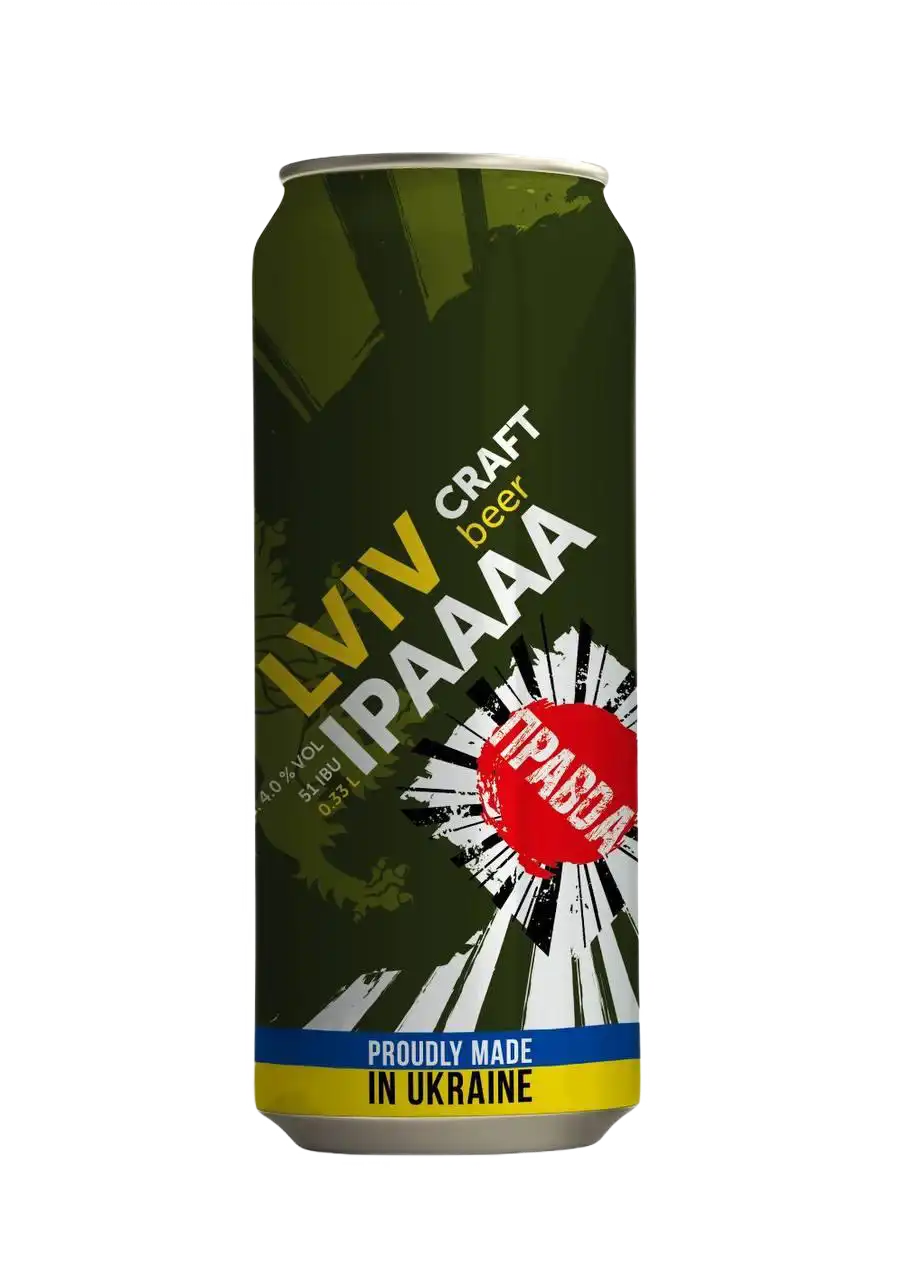 Пиво Правда Lviv IPA 4% – 0,33