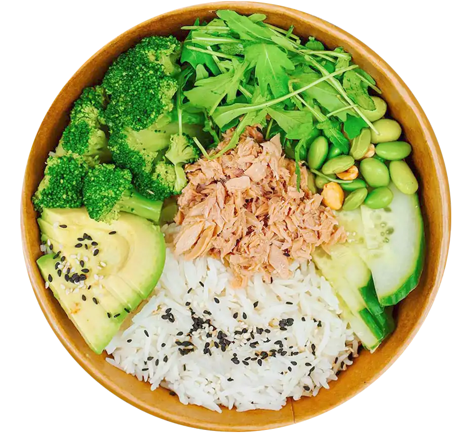 Боул з тунцем та авокадо